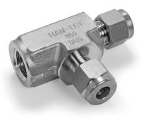 Ham-Let Let-Lok® Metric Female Run Tee NPT