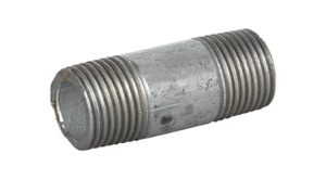 Vale® 6"BSPT Barrel Nipple Galvanised