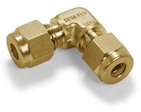 Ham-Let Let-Lok® brass metric union elbow 