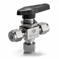 HAM-LET® Metric H-800 Small 3-Port Ball Valve Let-Lok® 