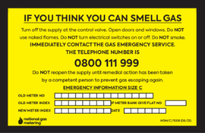 IF YOU THINK YOU CAN SMELL GAS LABEL C