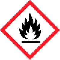 Highly Flammable COSHH Safety Sign - Self Adhesive Sticker