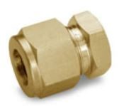 Ham-Let Let-Lok® Brass Metric Cap