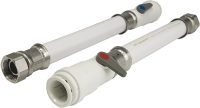 300mm PVC flexi hose with service valve and handle