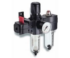 Excelon® Series 73 Auto Drain FRL Set with Valve 3/8BSPP