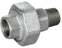 Vale® DIN standard galvanised male female union 