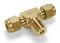 Ham-Let Let-Lok® brass imperial male branch tee NPT 